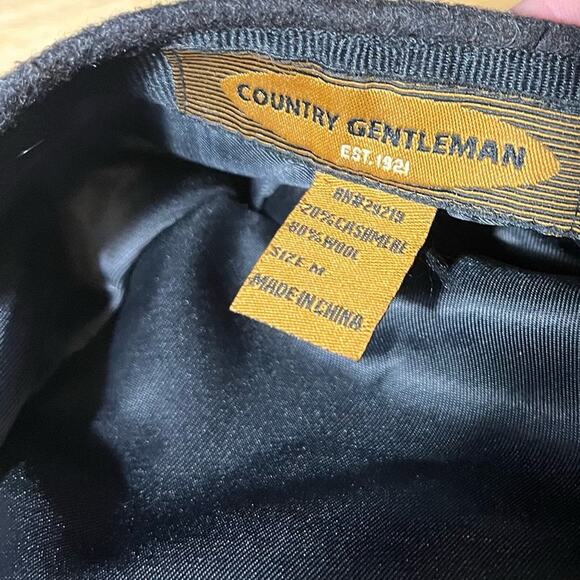 County Gentleman Gray Newsboy Wool/Cashmere Blend Cap Size Medium - Picture 5 of 5